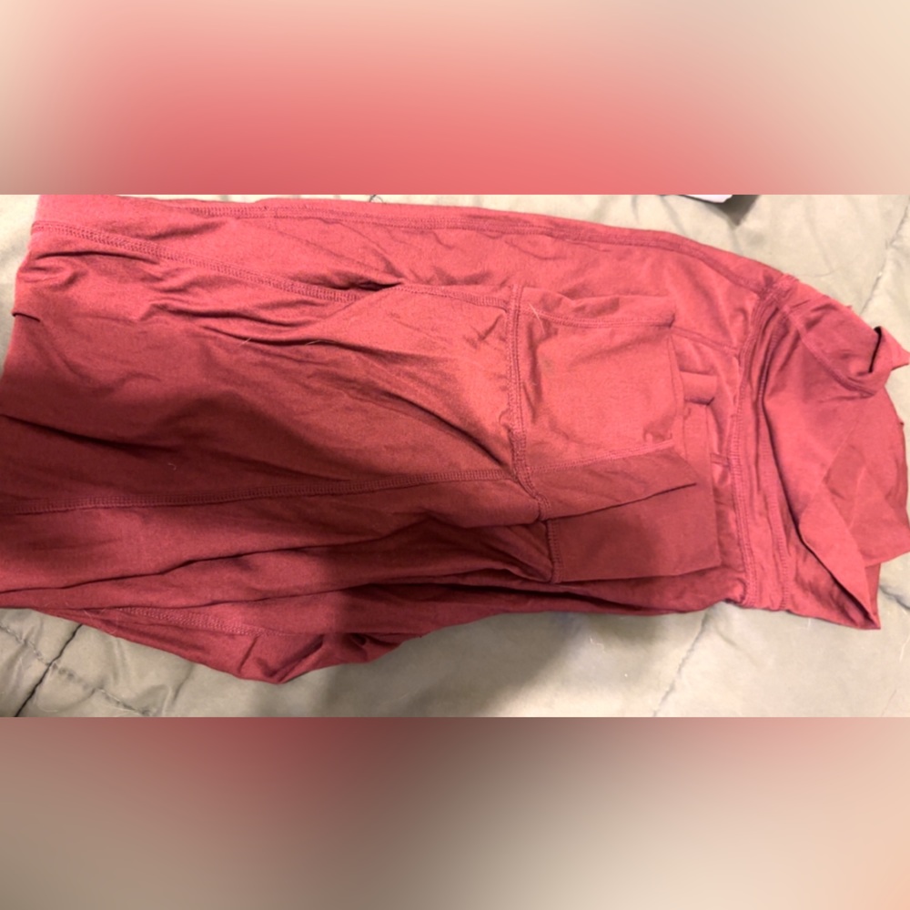 Burgundy joggers